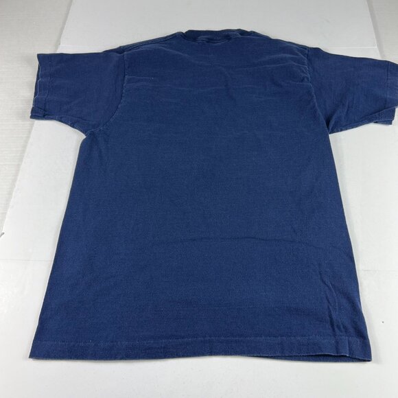 VTG 90s Pro Player Cleveland Indians Shirt Medium Blue Faded Single Stitch Tee - Picture 9 of 13